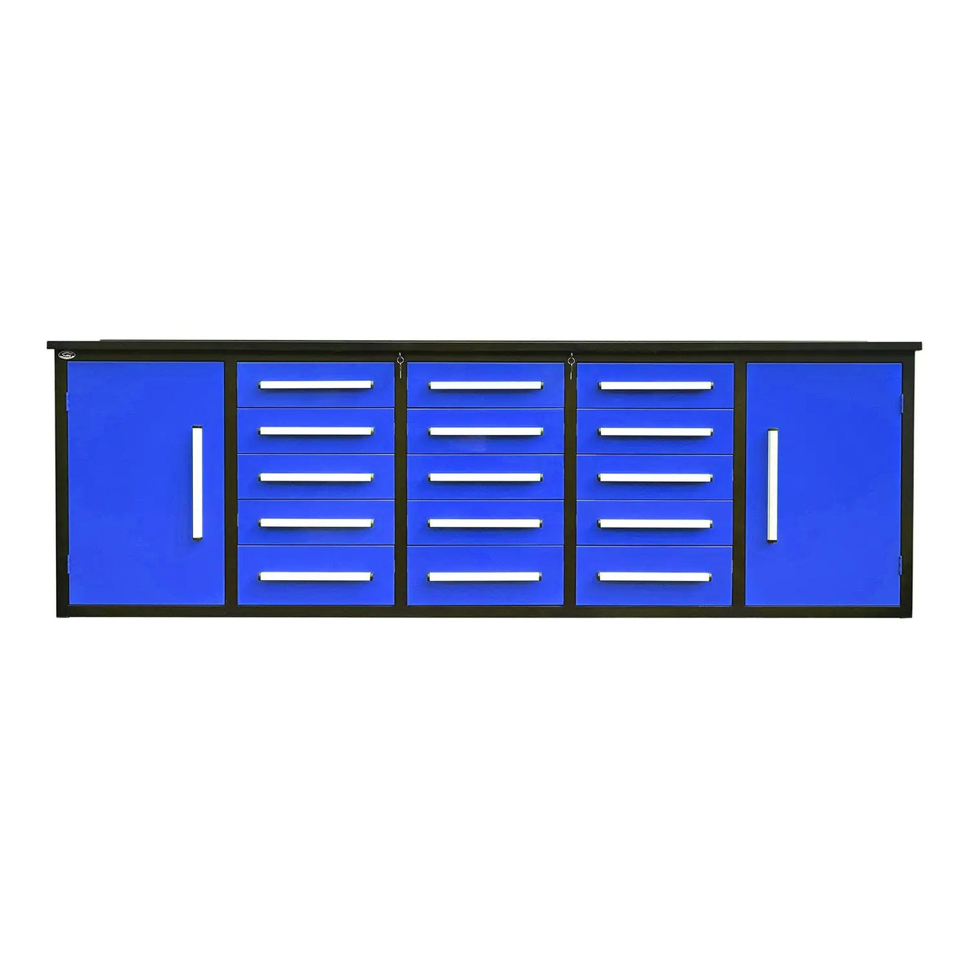 10ft Workbench Storage Cabinet with 15 Drawers & 2 Cabinets by Chery Industrial