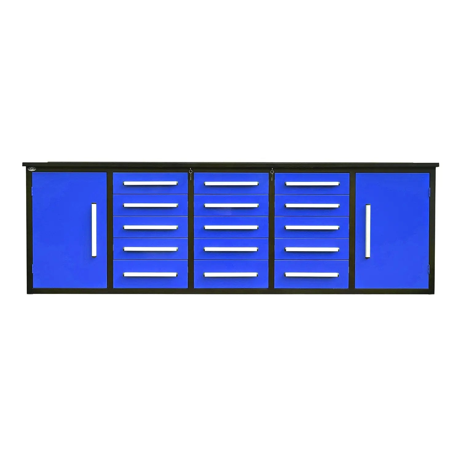 10ft Workbench Storage Cabinet with 15 Drawers & 2 Cabinets by Chery Industrial
