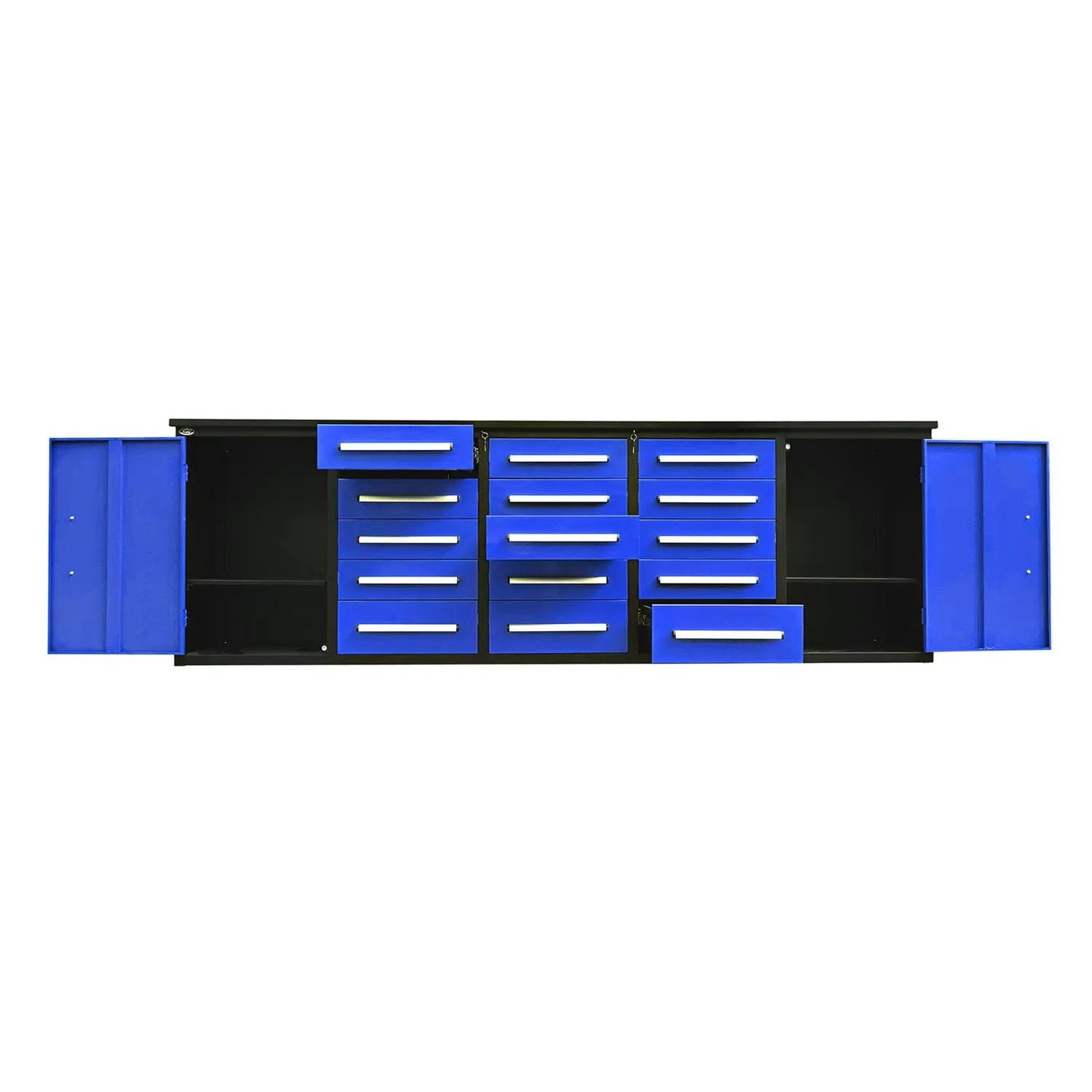 10ft Workbench Storage Cabinet with 15 Drawers & 2 Cabinets by Chery Industrial