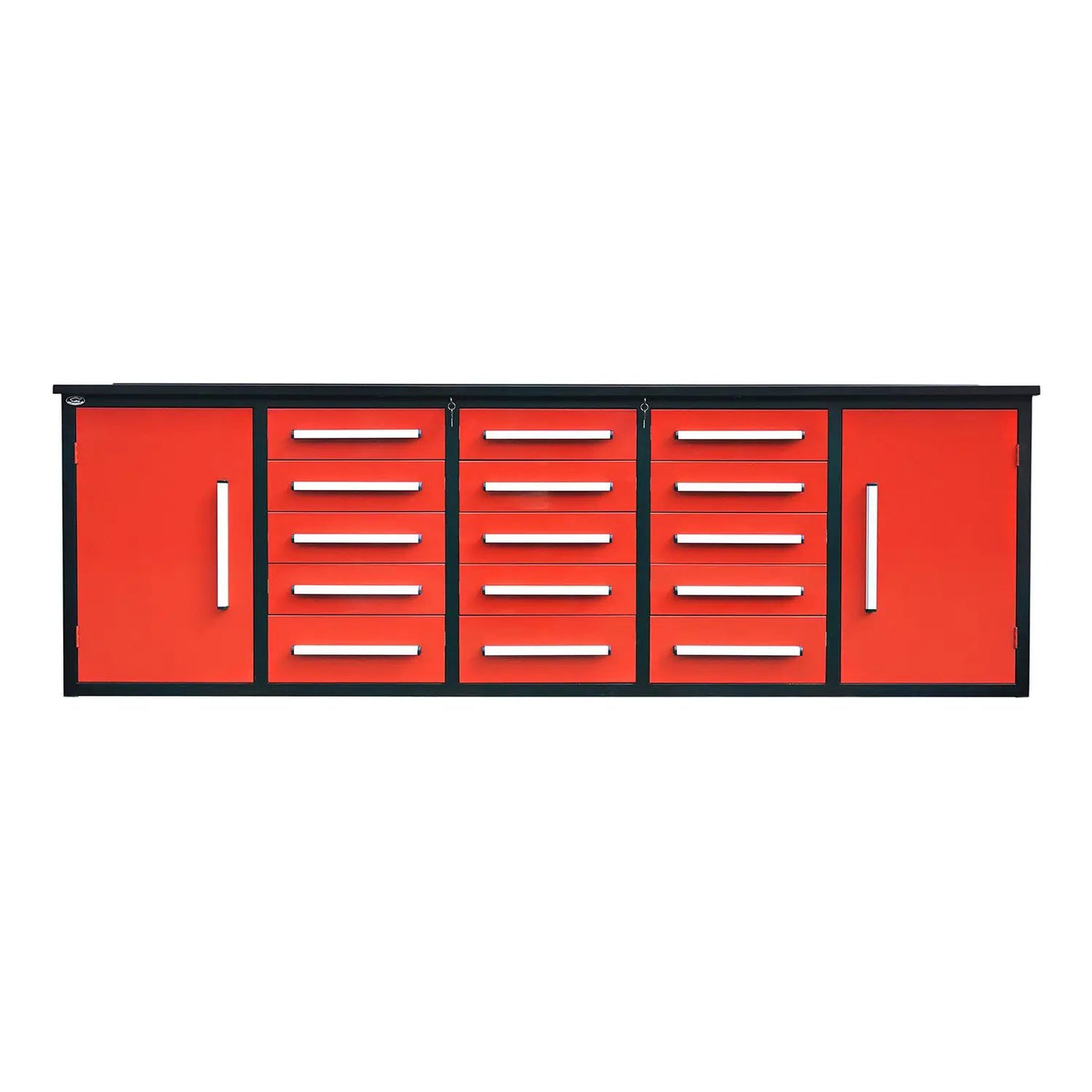 10ft Workbench Storage Cabinet with 15 Drawers & 2 Cabinets by Chery Industrial