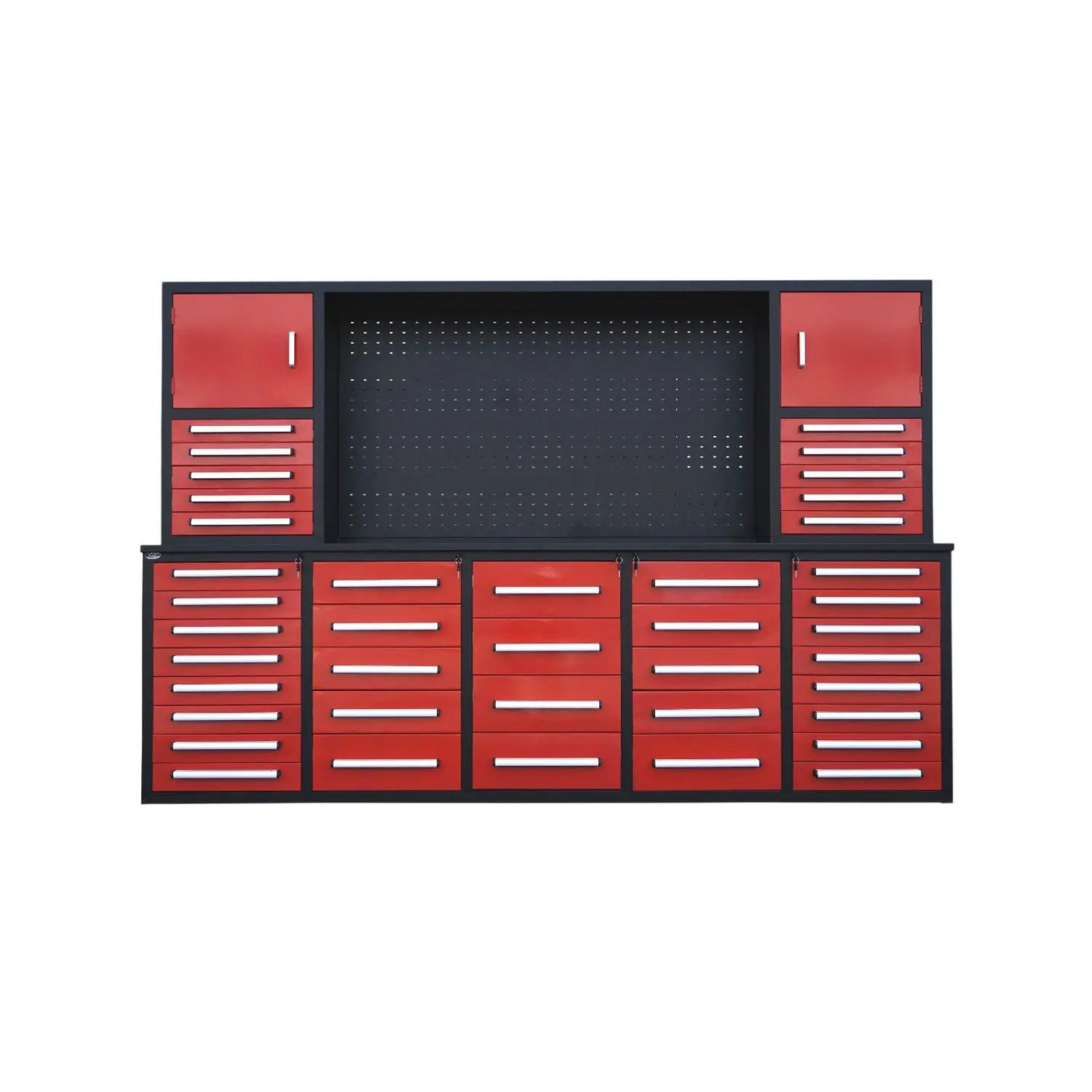 10ft Workbench Cabinet(40 Drawers, 2 Cabinets & 1 Pegboard) by Chery Industrial