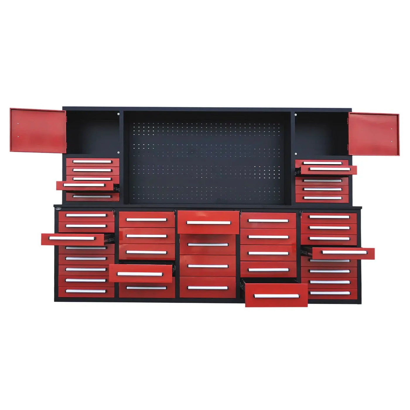 10ft Workbench Cabinet(40 Drawers, 2 Cabinets & 1 Pegboard) by Chery Industrial