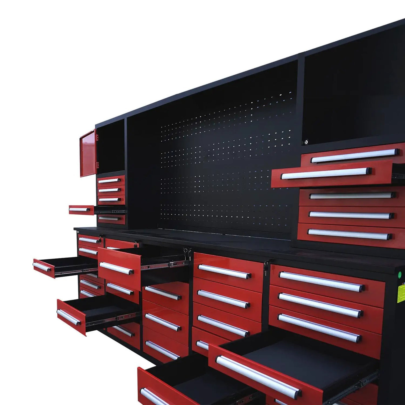 10ft Workbench Cabinet(40 Drawers, 2 Cabinets & 1 Pegboard) by Chery Industrial