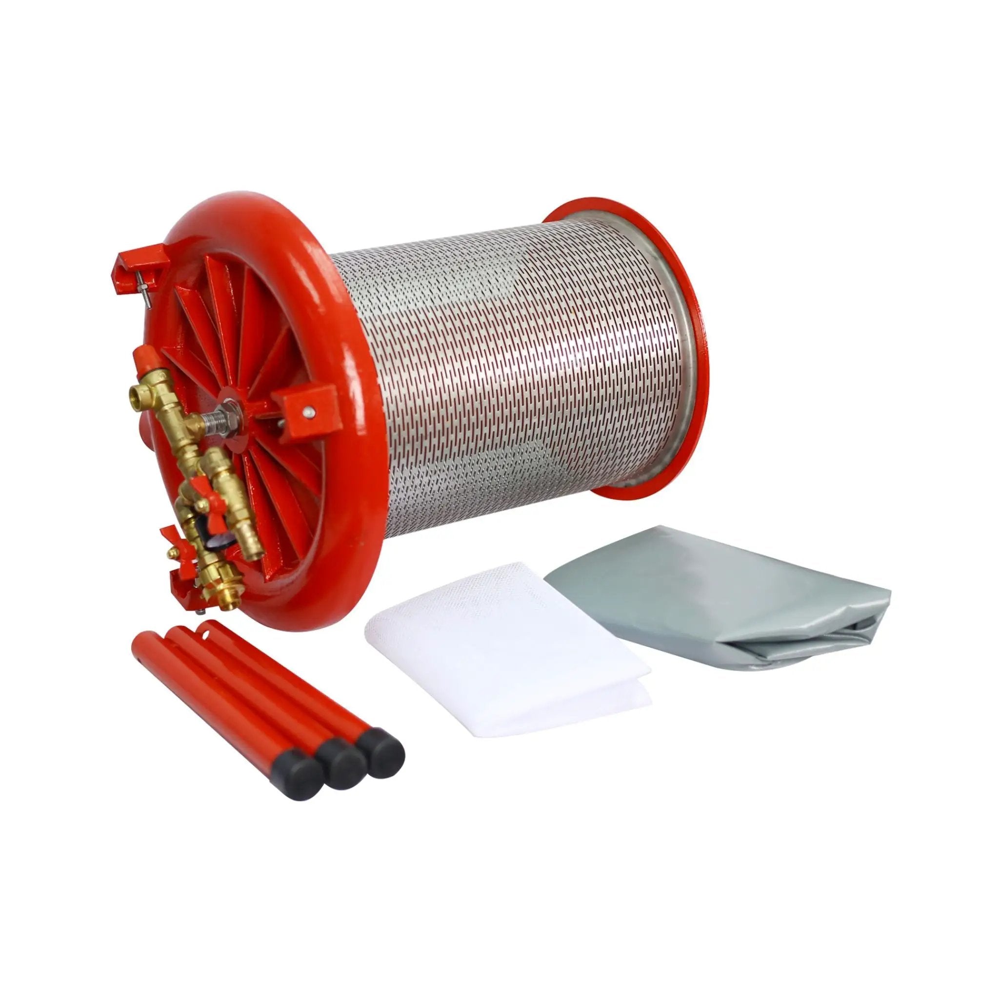 10-Gal Stainless Steel Hydraulic Fruit Wine Apple Press (SAK85622) by SAKSBY WHOLESALE