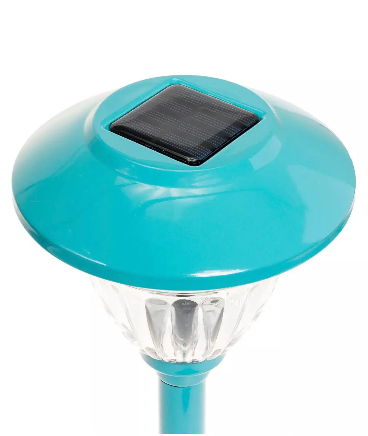10 Pack Solar Pathway LED Lights Outdoor-Stainless Steel ( Turquoise ) by Outdoor Solar Outlet