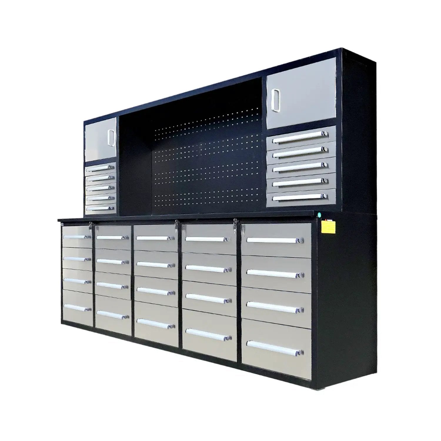 10ft Workbench Cabinet(30 Drawers, 2 Cabinets & 1 Pegboard) by Chery Industrial