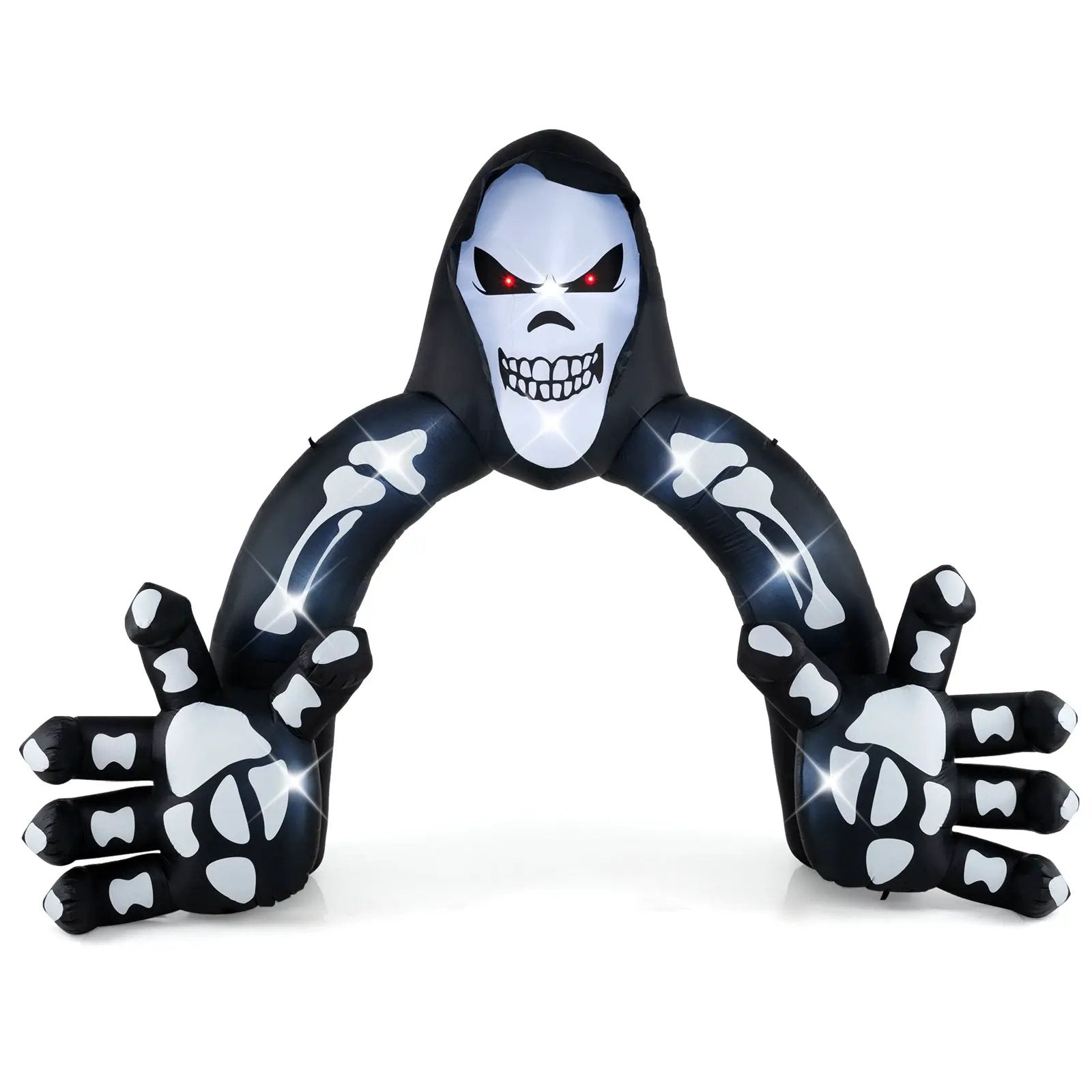 Halloween Inflatable Grim Reaper Archway with Stakes and Water Bags by DirectDeals