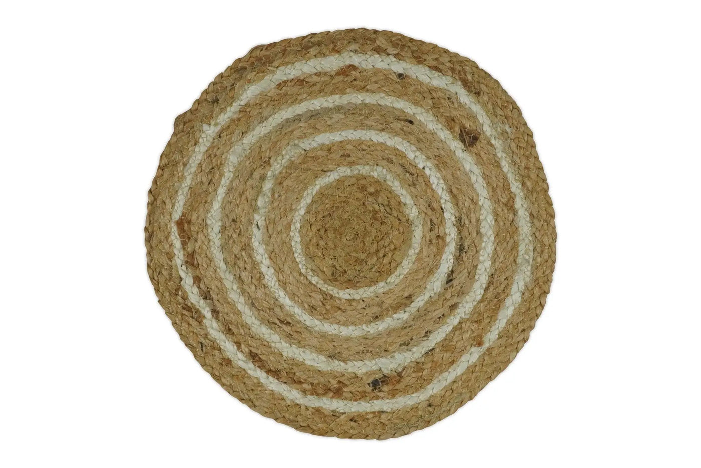 100% ALL NATURAL FIBER HAND BRAIDED BOHO ROUND JUTE RUG | JR5 by The Rug Decor