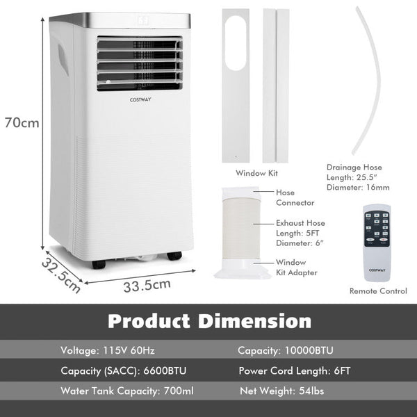 10,000 BTU Portable AC with Remote, photo 2 of 10