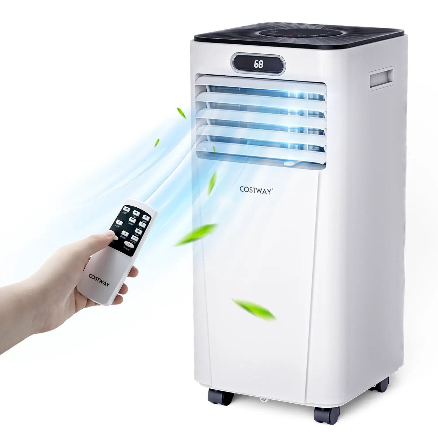 10000 BTU 4-in-1 Portable Air Conditioner with Dehumidifier and Fan Mode by DirectDeals