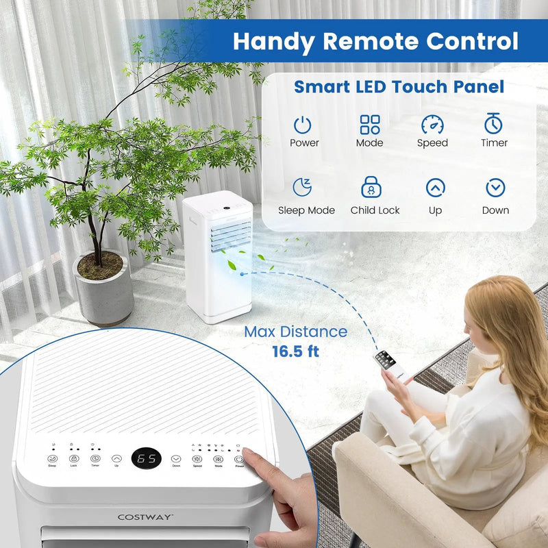 10000 BTU Portable Air Conditioner with Dehumidifier by DirectDeals