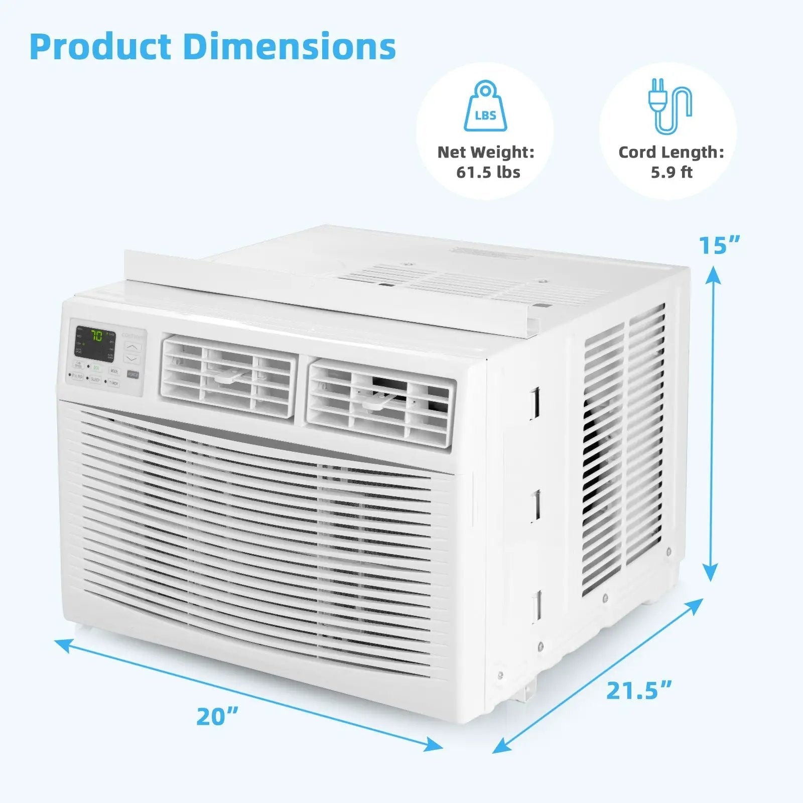 10000 BTU Window Air Conditioner-White by DirectDeals