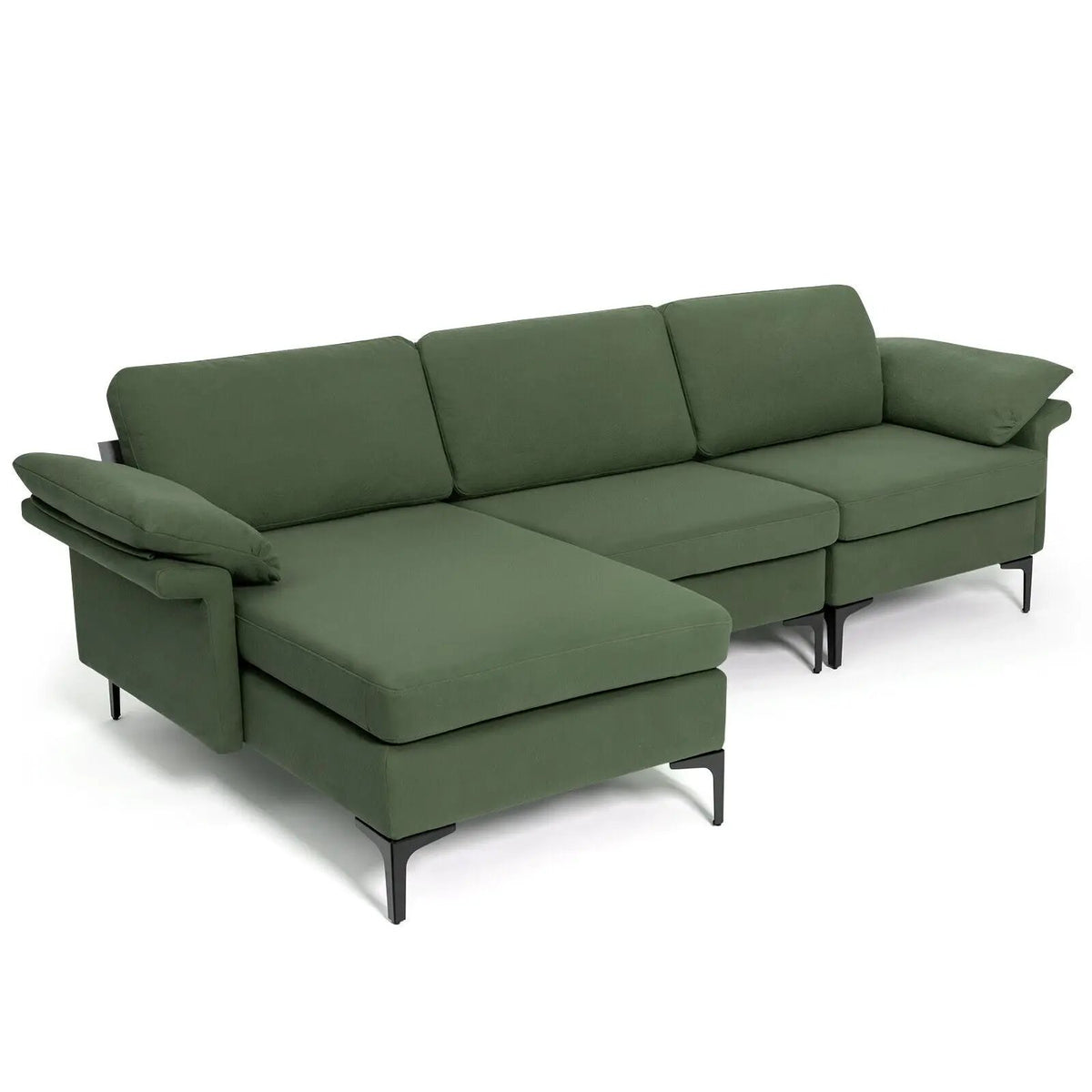 Extra Large Modular L-shaped Sectional Sofa with Reversible Chaise for 4-5 People by DirectDeals