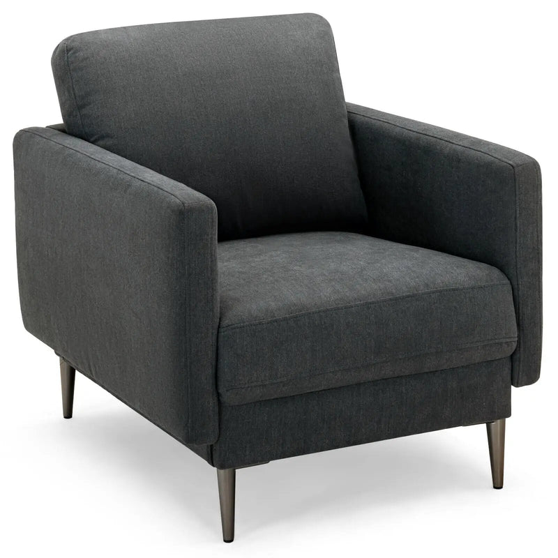 Modern Upholstered Accent Chair with Removable Backrest Cushion by DirectDeals