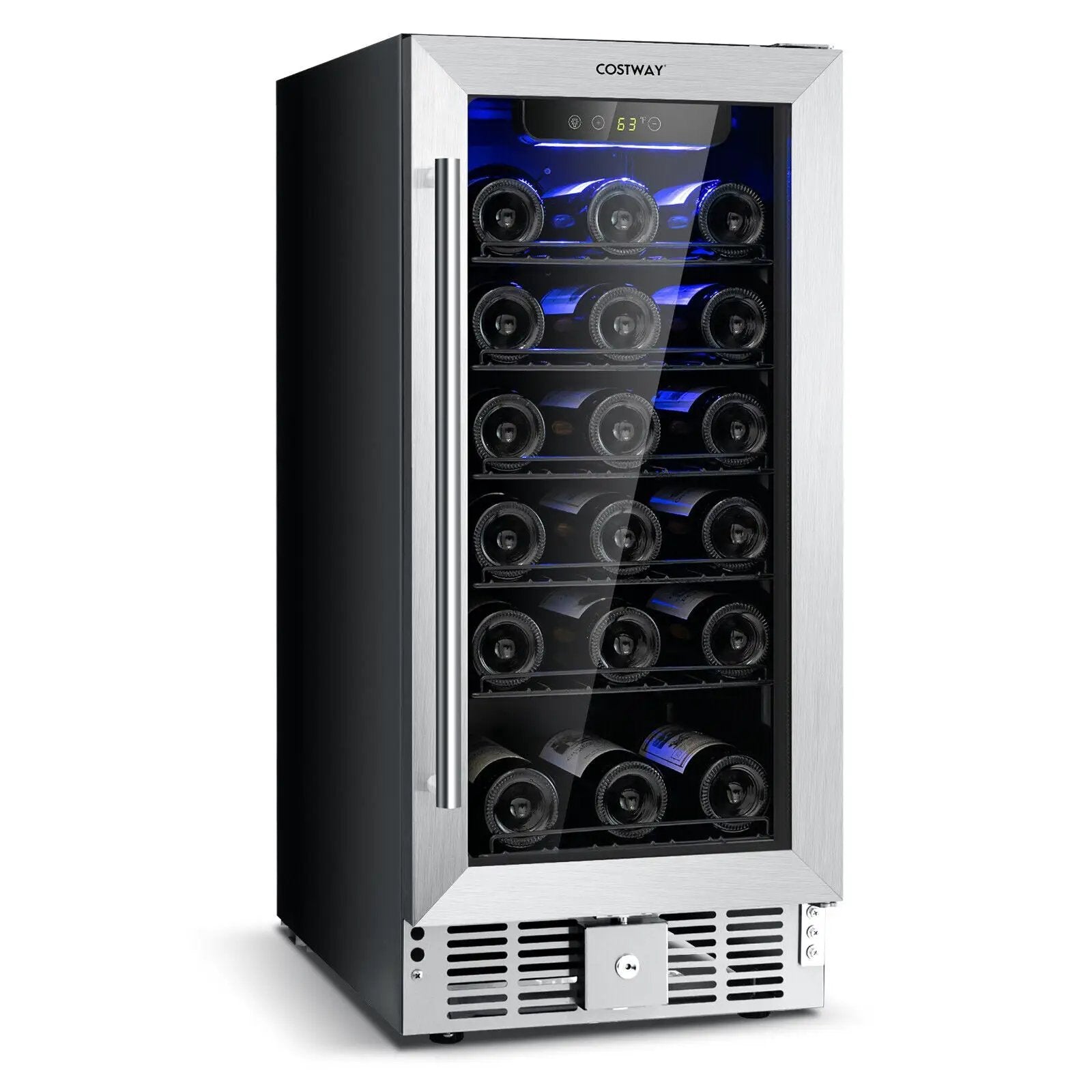 15 Inch 30-Bottle Wine Cooler with Temperature Memory by DirectDeals