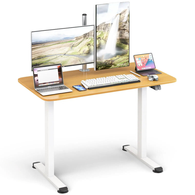 Electric Standing Desk Adjustable Stand up Computer Desk Anti-collision by DirectDeals