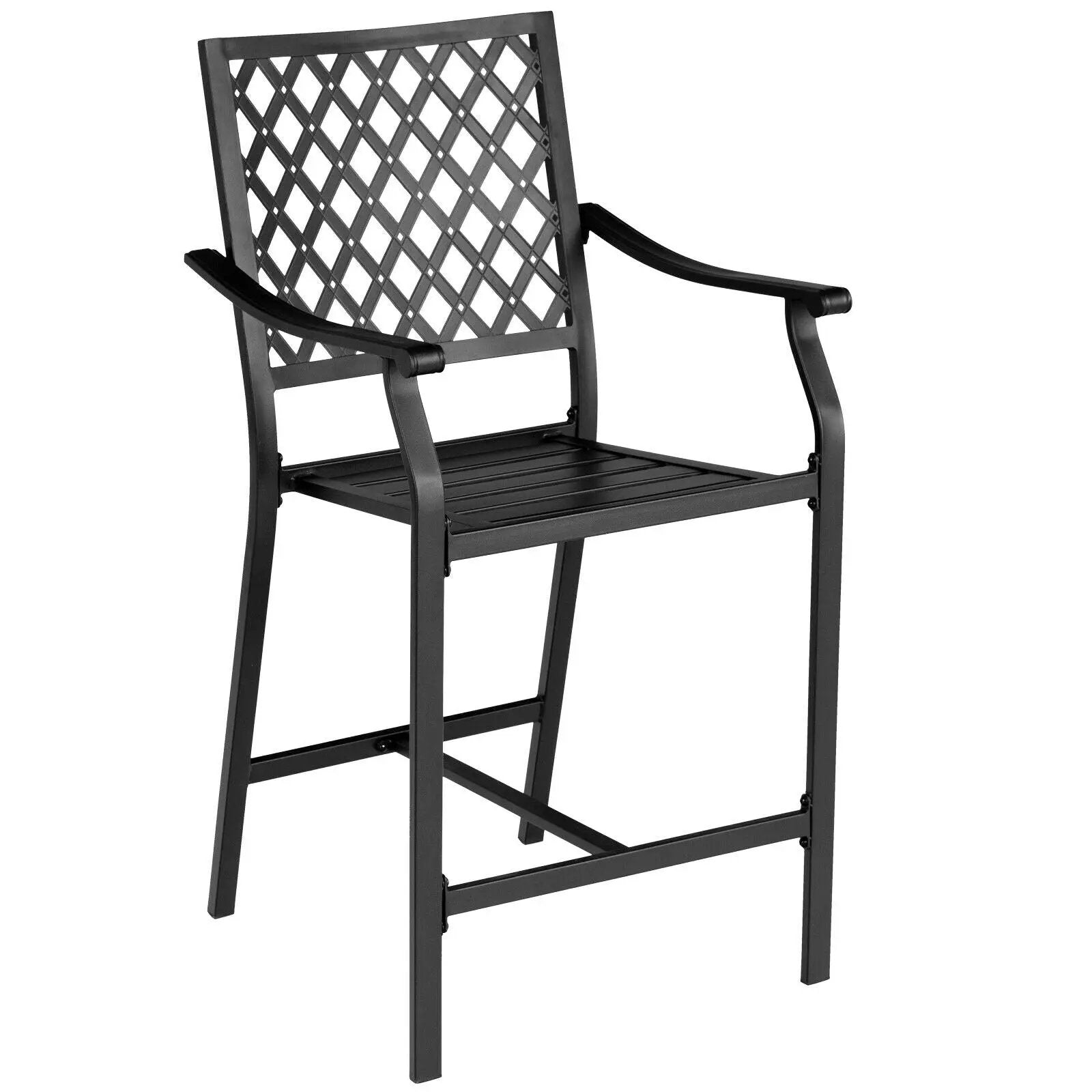 3 Pieces Patio Bar Set with 2 Bar Stools and 1 Square Table by DirectDeals