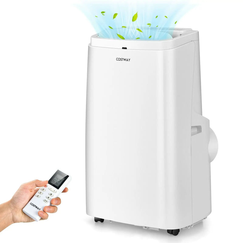 9000BTU 3-in-1 Portable Air Conditioner with Remote-White by DirectDeals