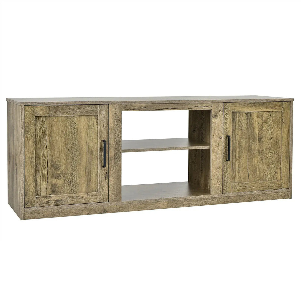 TV Stand with Double Barn Doors for TVs up to 65 Inch by DirectDeals
