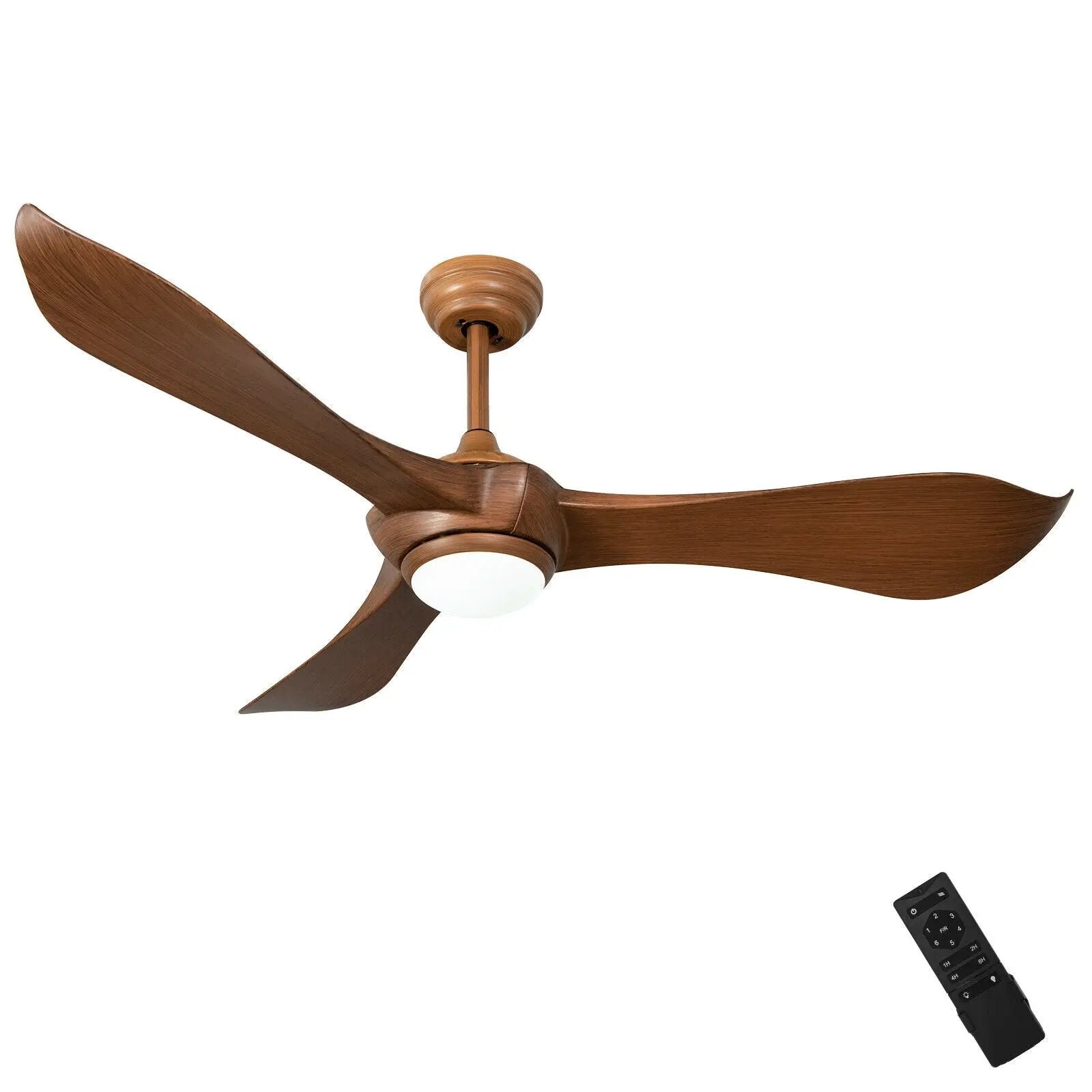 52 Inch Ceiling Fan with Light Reversible DC Motor by DirectDeals
