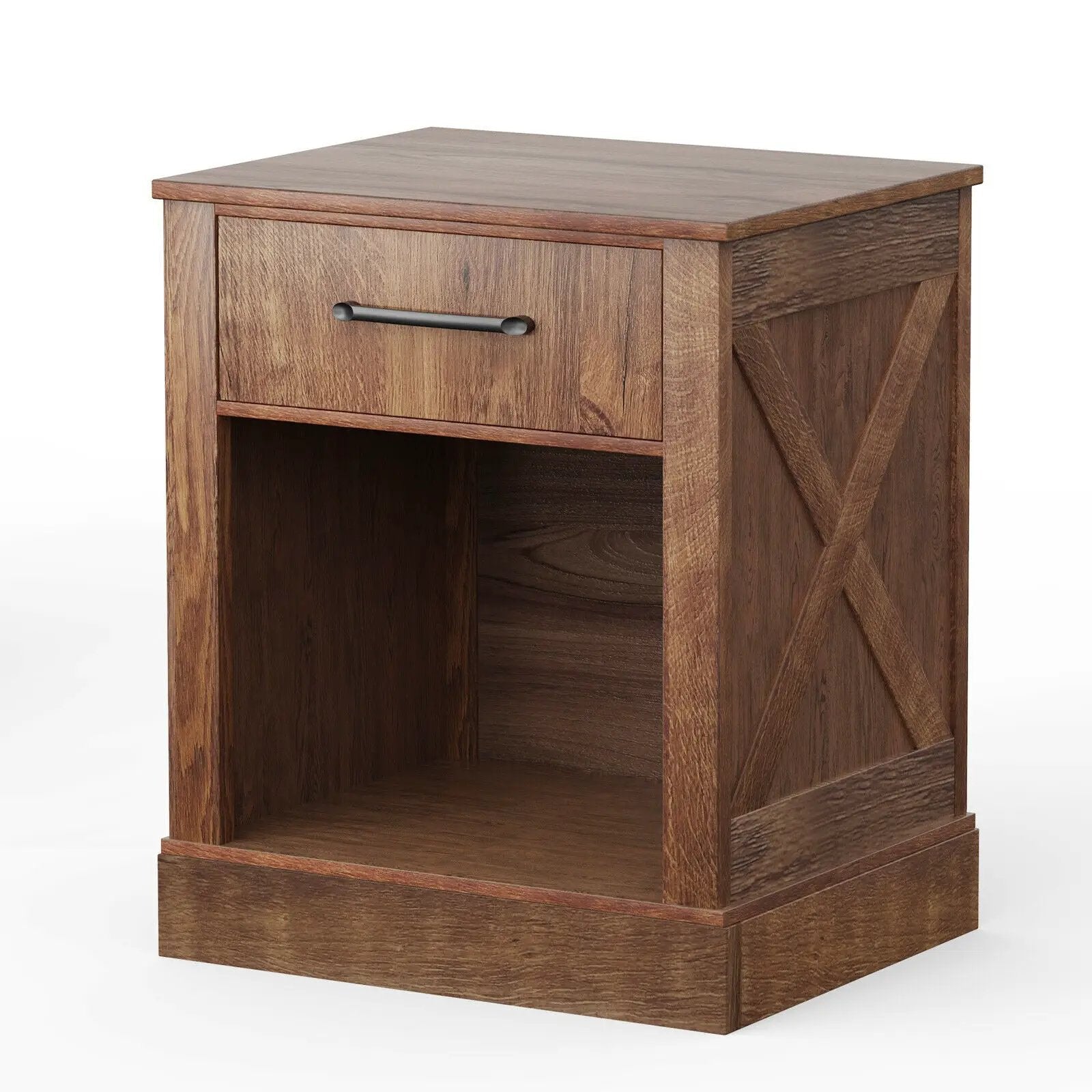 Compact Nightstand with Drawer and Shelf by DirectDeals