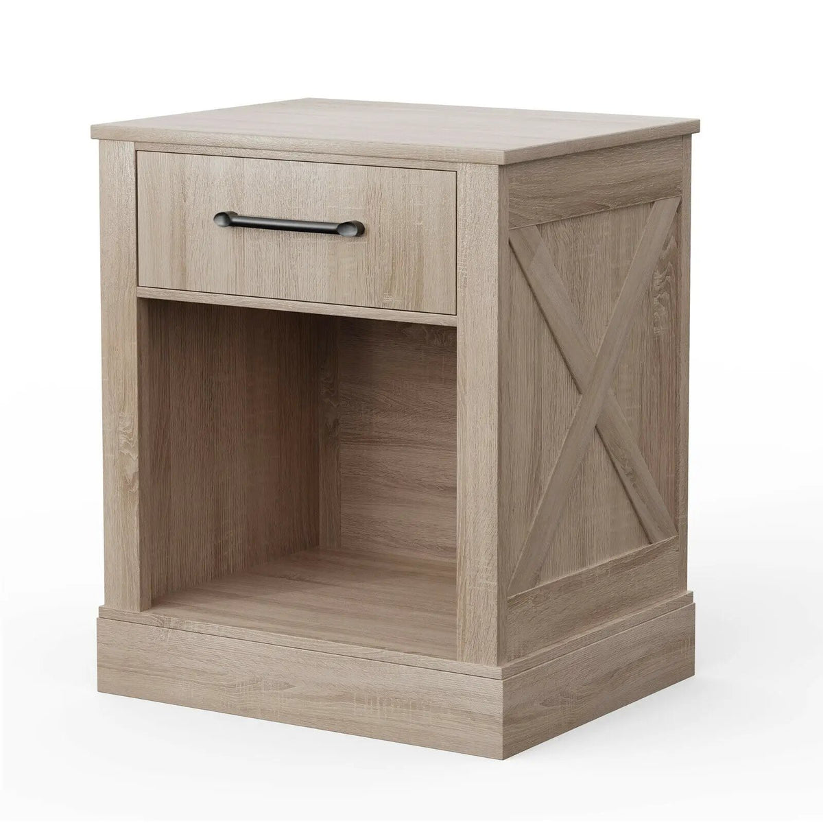 Compact Nightstand with Drawer and Shelf by DirectDeals