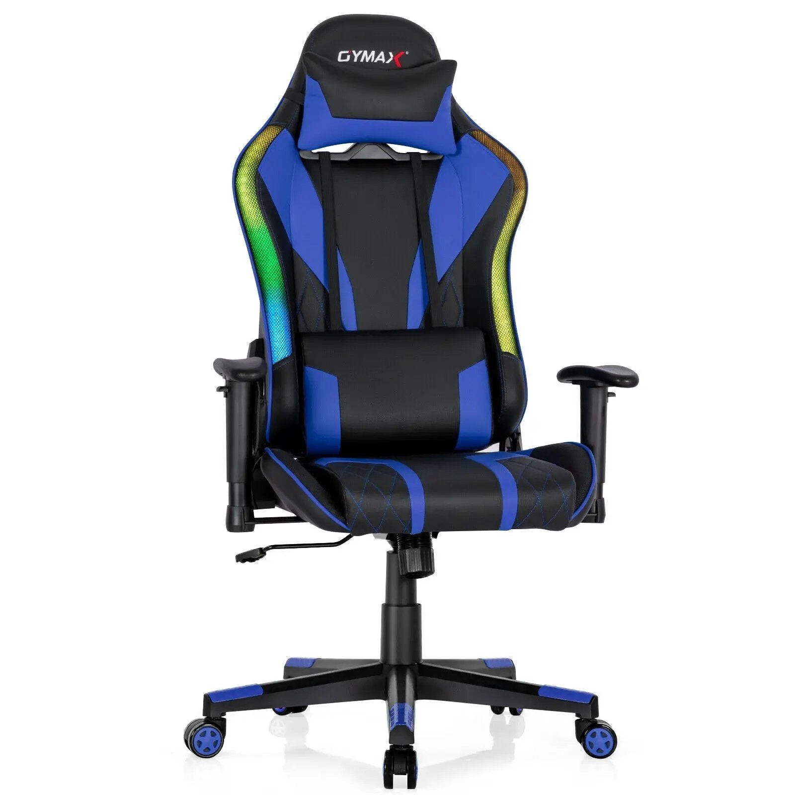 Gaming Chair Adjustable Swivel Computer Chair with Dynamic LED Lights by DirectDeals