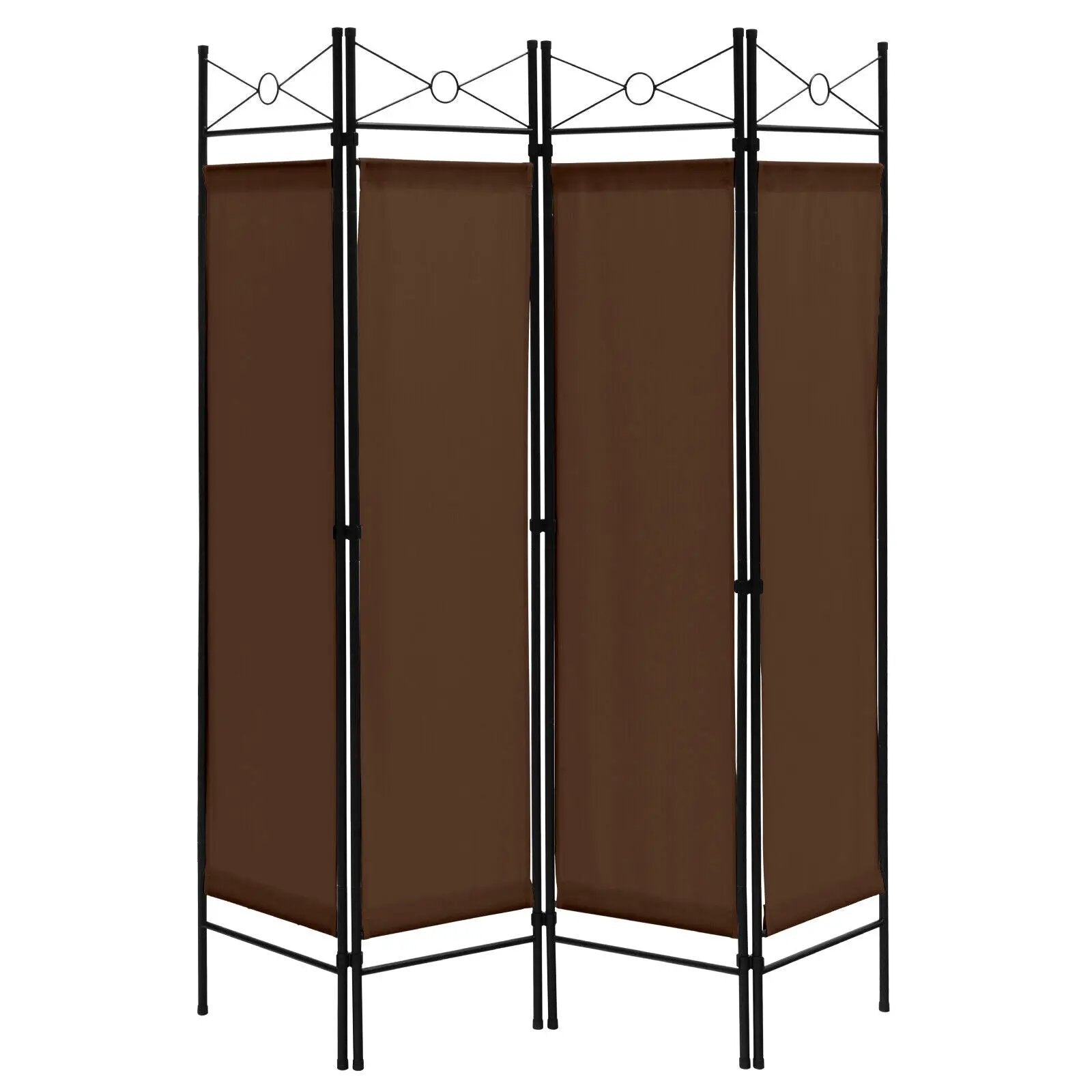 6 Feet 4-Panel Folding Freestanding Room Divider by DirectDeals