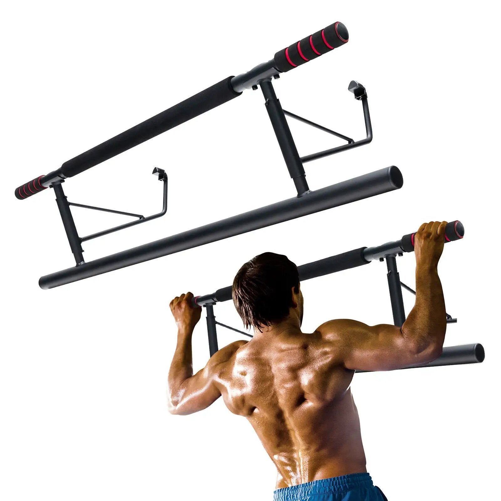 Pull-up Bar for Doorway No Screw for Foldable Strength Training by DirectDeals