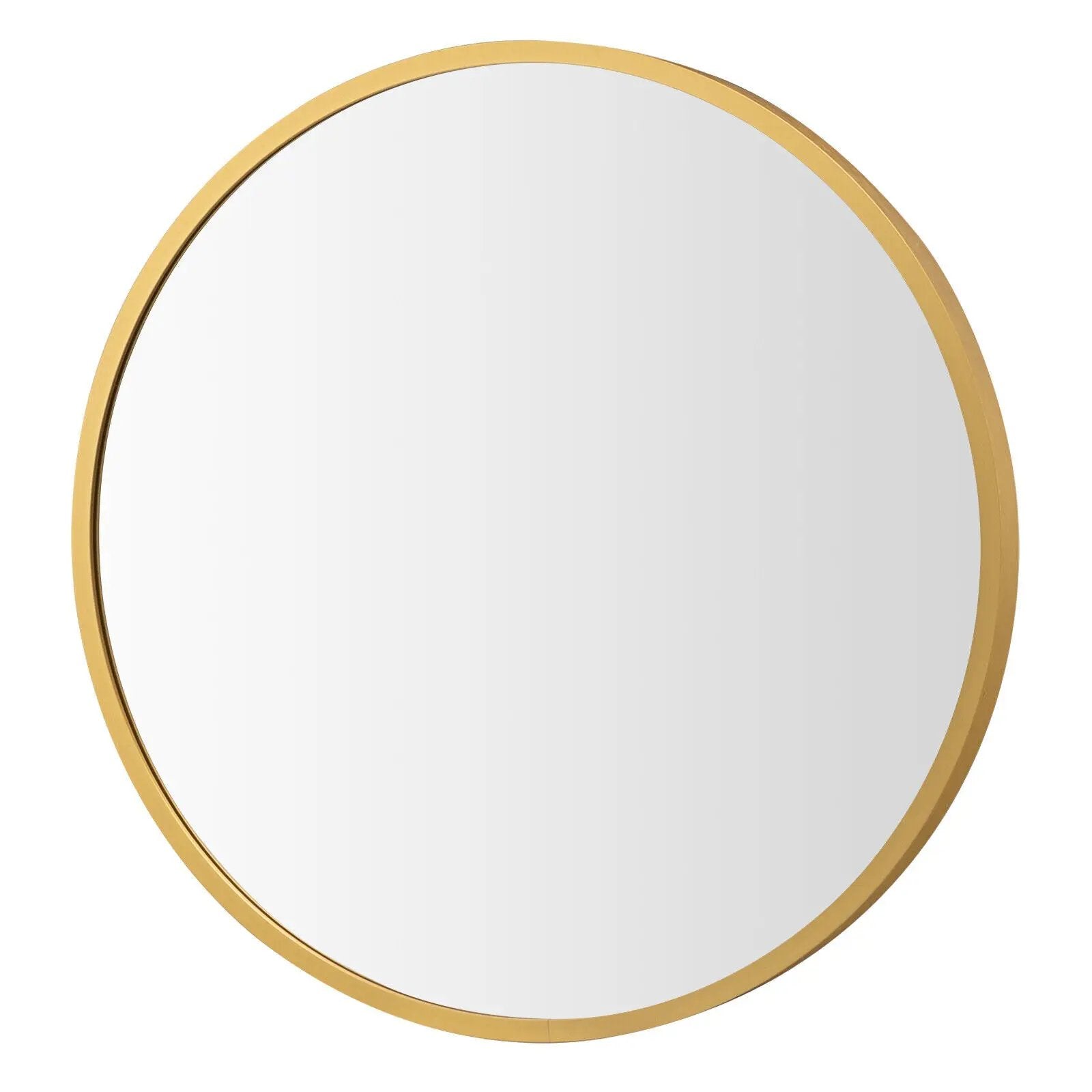 16-inch Round Wall Mirror with Aluminum Alloy Frame by DirectDeals