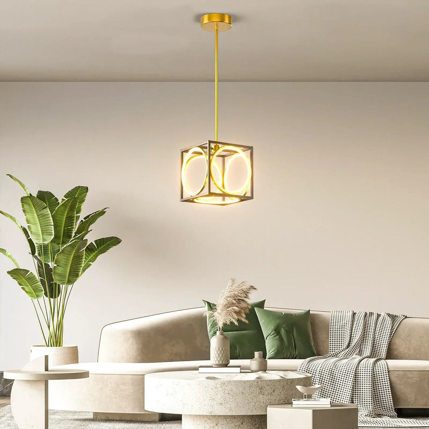 Modern LED Pendant Light with 42 Inches Adjustable Suspender by DirectDeals