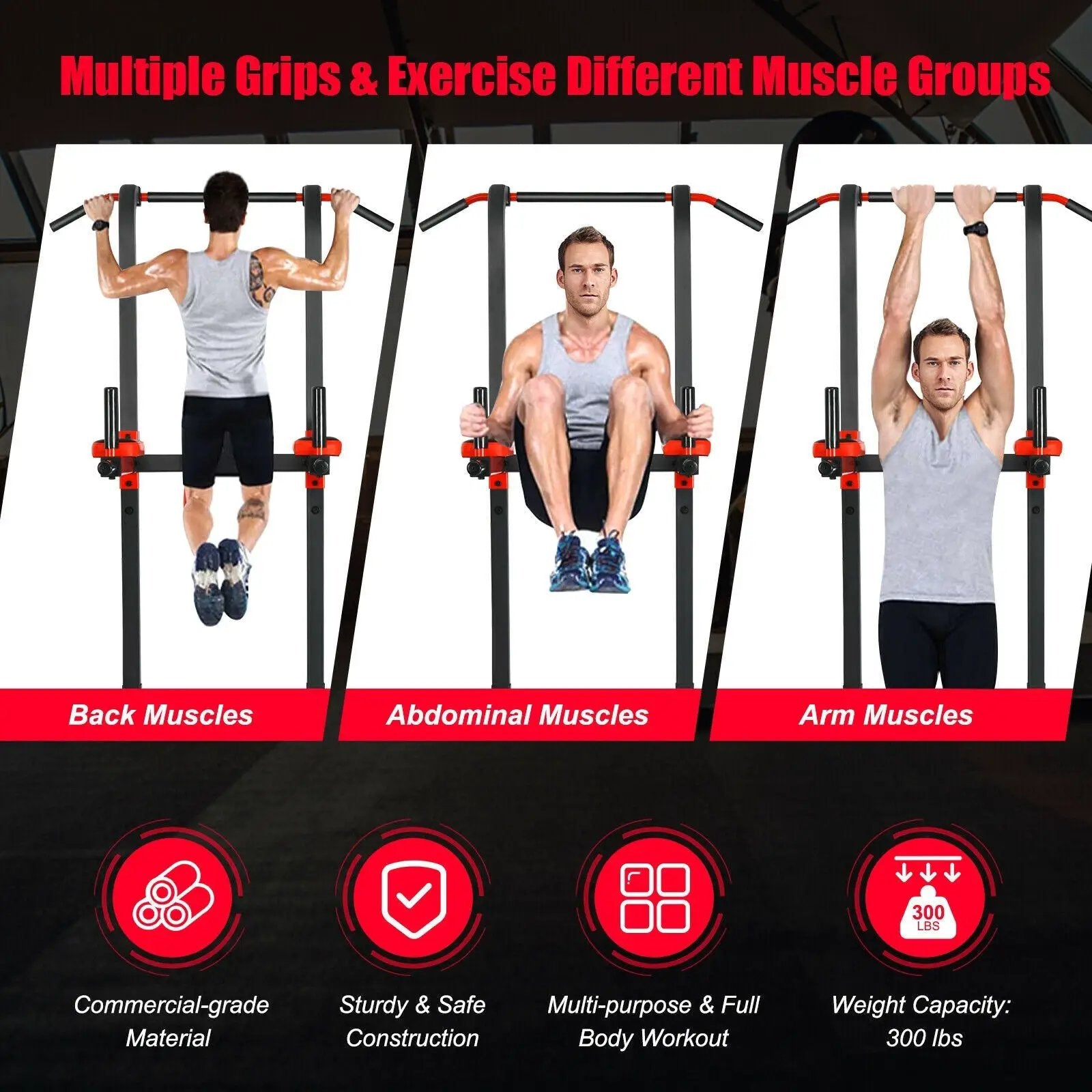 Multi-function Power Tower for Full-body Workout by DirectDeals