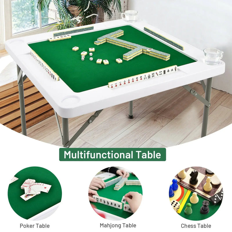 4-Player Mahjong Game Table with Iron Frame by DirectDeals