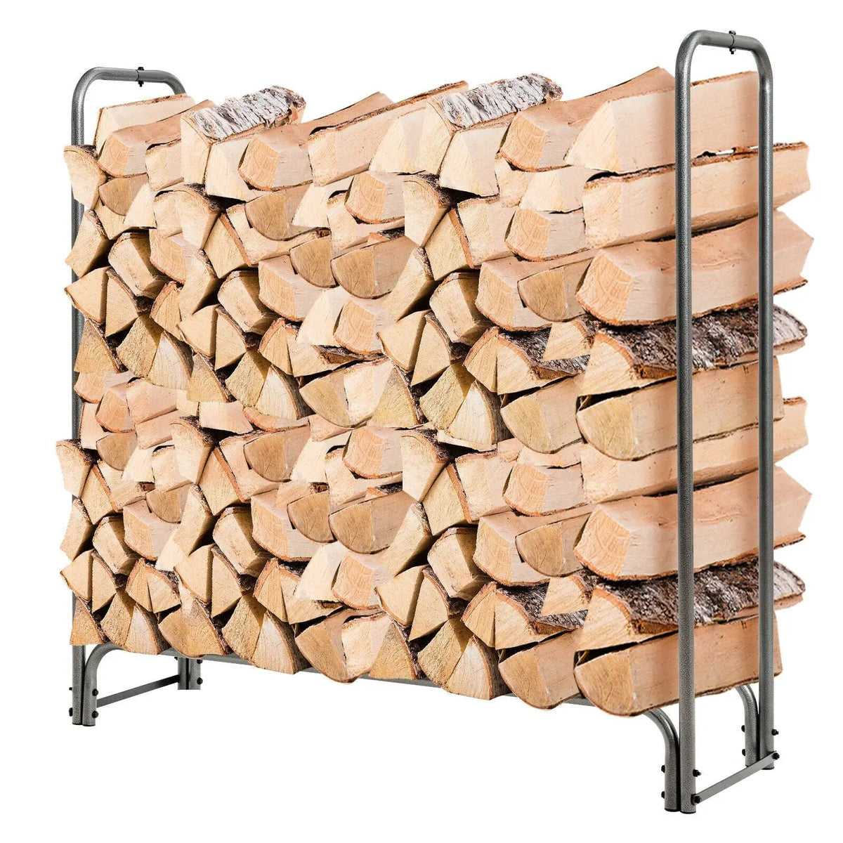 4 Feet/5 Feet/6 Feet/8 Feet Firewood Storage Log Rack by DirectDeals