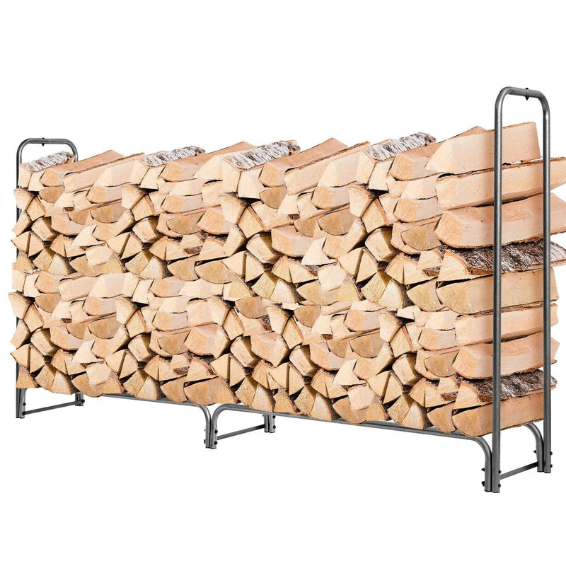 4 Feet/5 Feet/6 Feet/8 Feet Firewood Storage Log Rack by DirectDeals