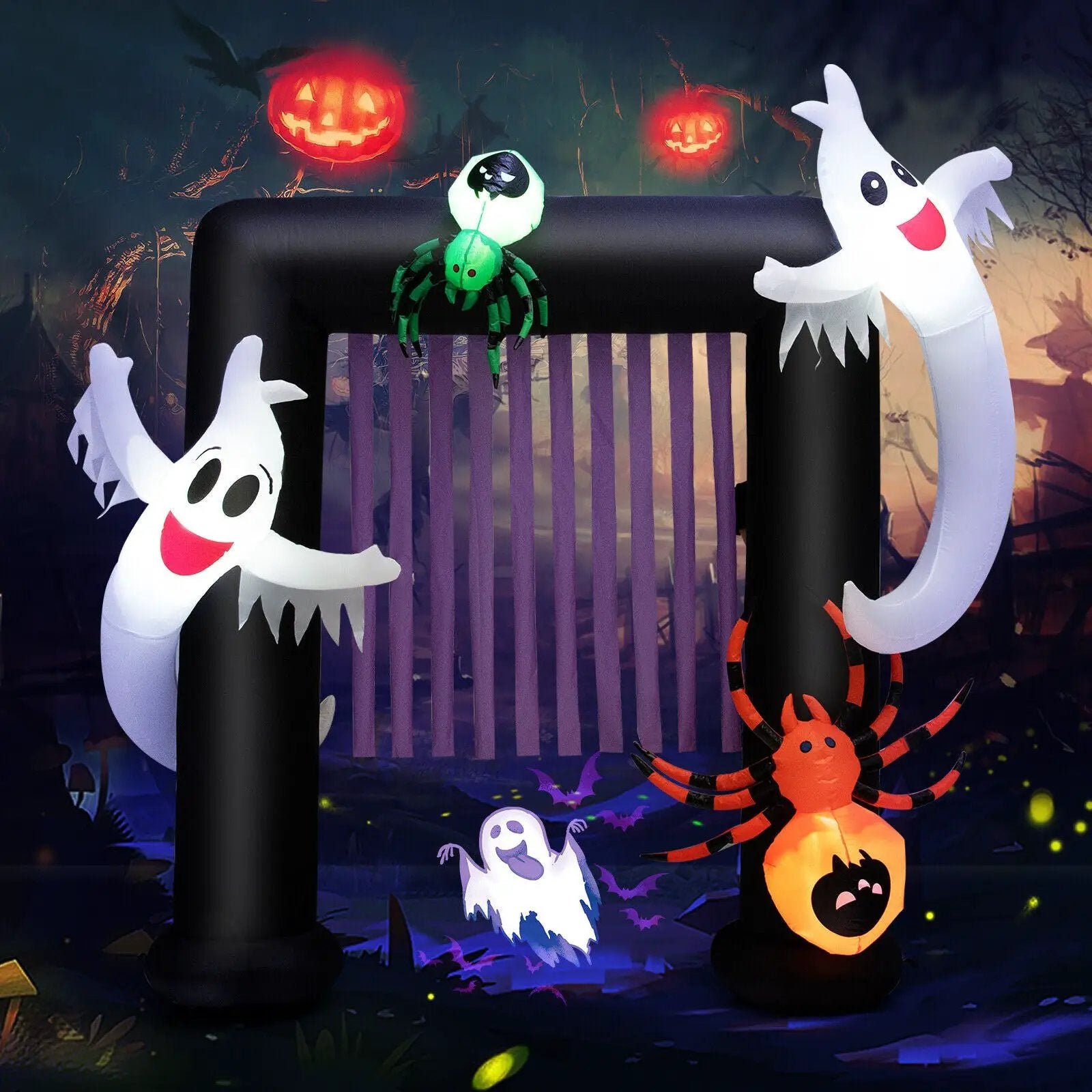 7.5 Feet Halloween Inflatable Archway Blow-up Festive Decoration for Backyard and Porch by DirectDeals