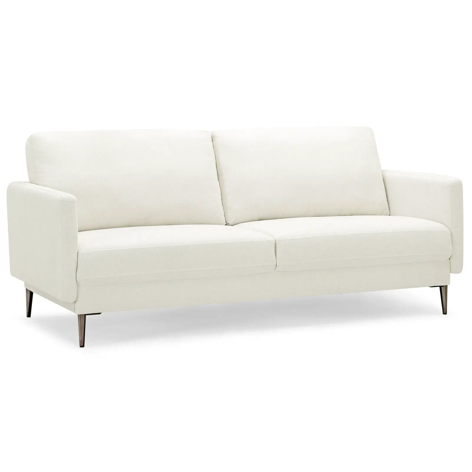 Modern Loveseat with Comfy Backrest Cushions by DirectDeals
