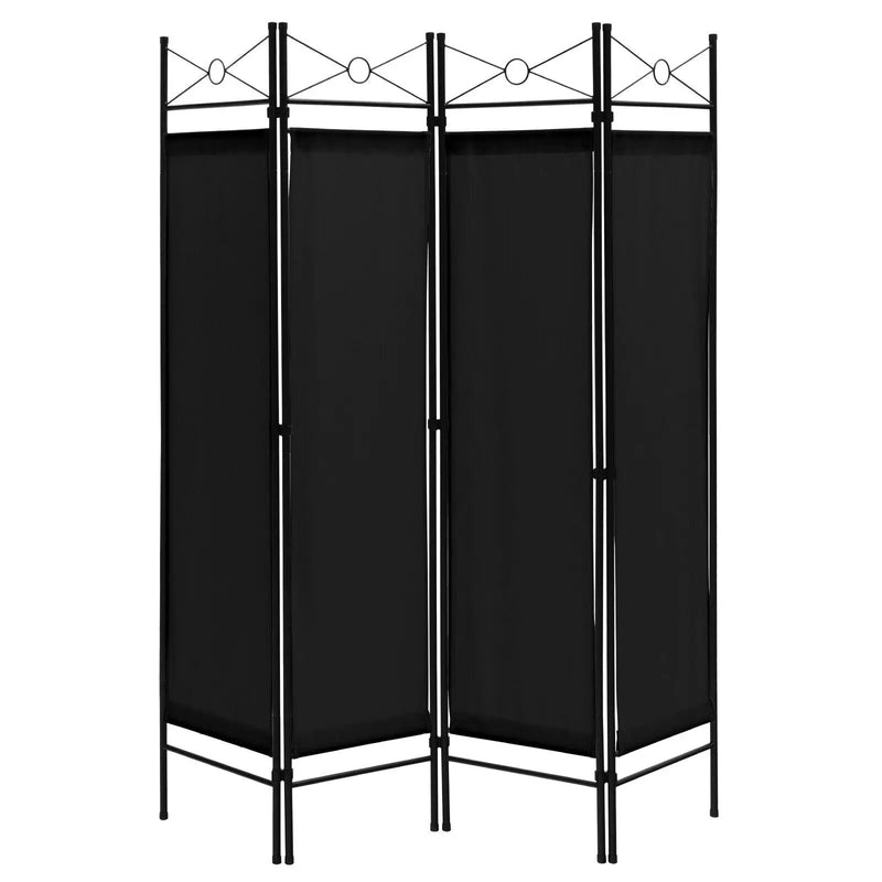 6 Feet 4-Panel Folding Freestanding Room Divider by DirectDeals