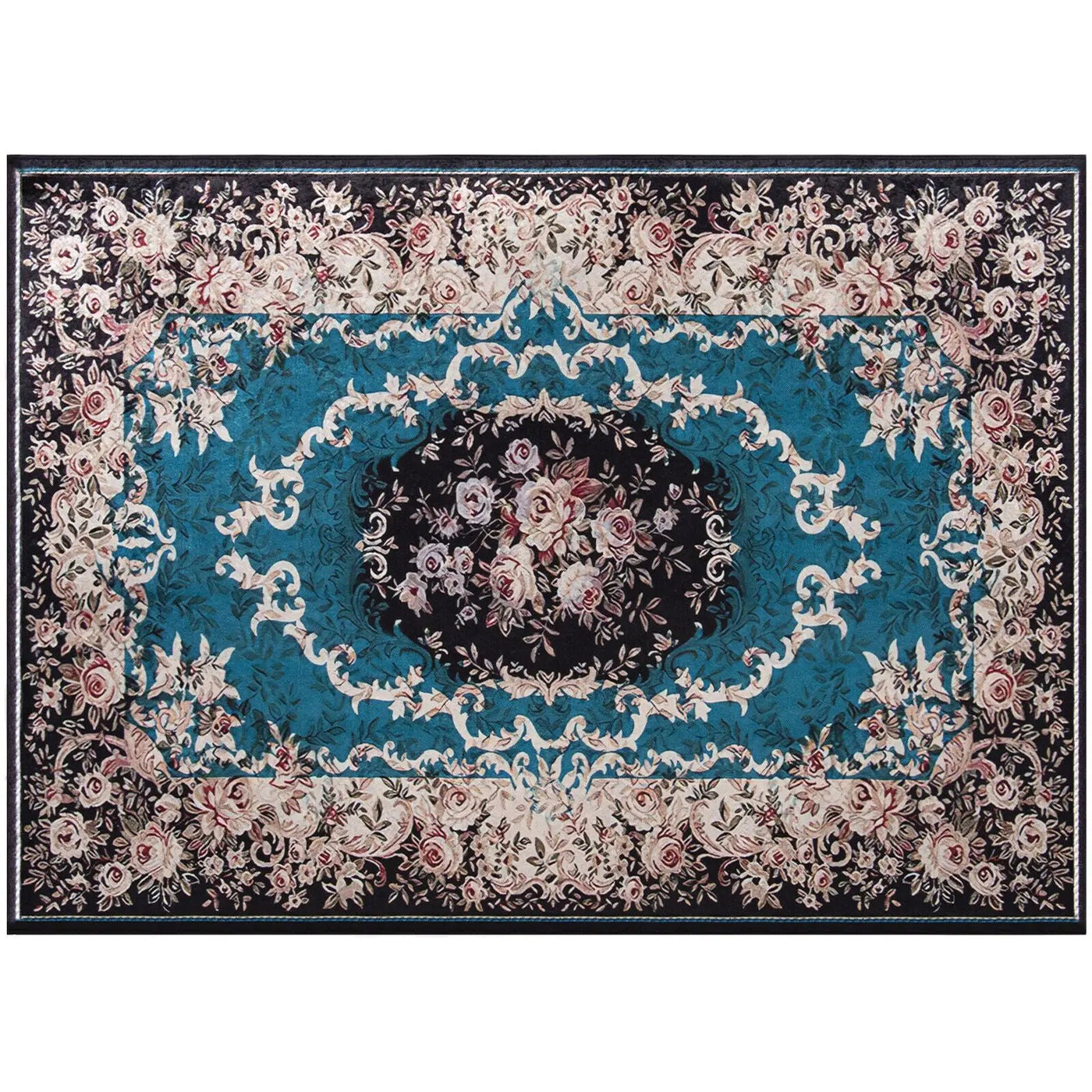 Area Rug with Non-Shedding Surface and Anti-slip Bottom by DirectDeals