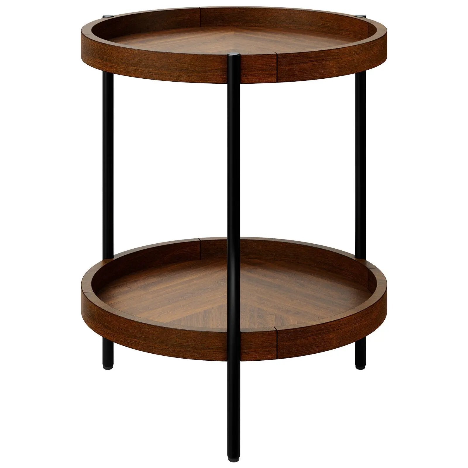 2-Tier Retro End Table with Bottom Shelf by DirectDeals