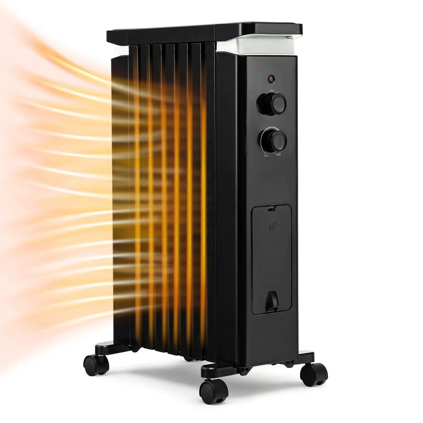 1500W Portable Oil Filled Radiator Heater with 3 Heat Settings by DirectDeals
