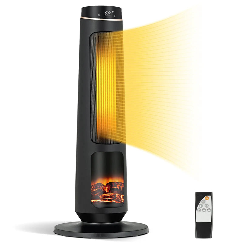 1500W PTC Fast Heating Space Heater for Indoor Use-Black by DirectDeals