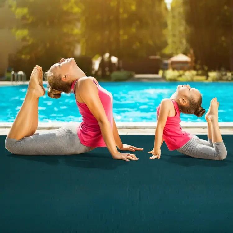 Large Yoga Mat 6' x 4' x 8 mm Thick Workout Mats by DirectDeals
