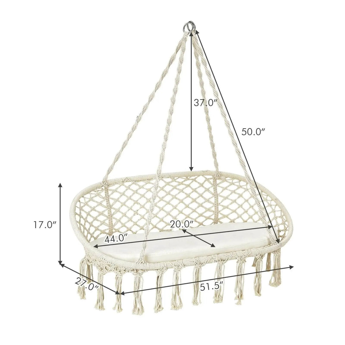 2 Person Hanging Hammock Chair by DirectDeals