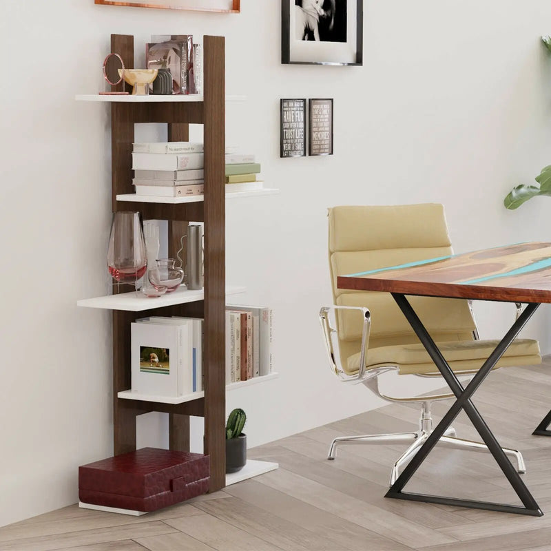 5-Tier Freestanding Bookshelf with Anti-Toppling Device by DirectDeals