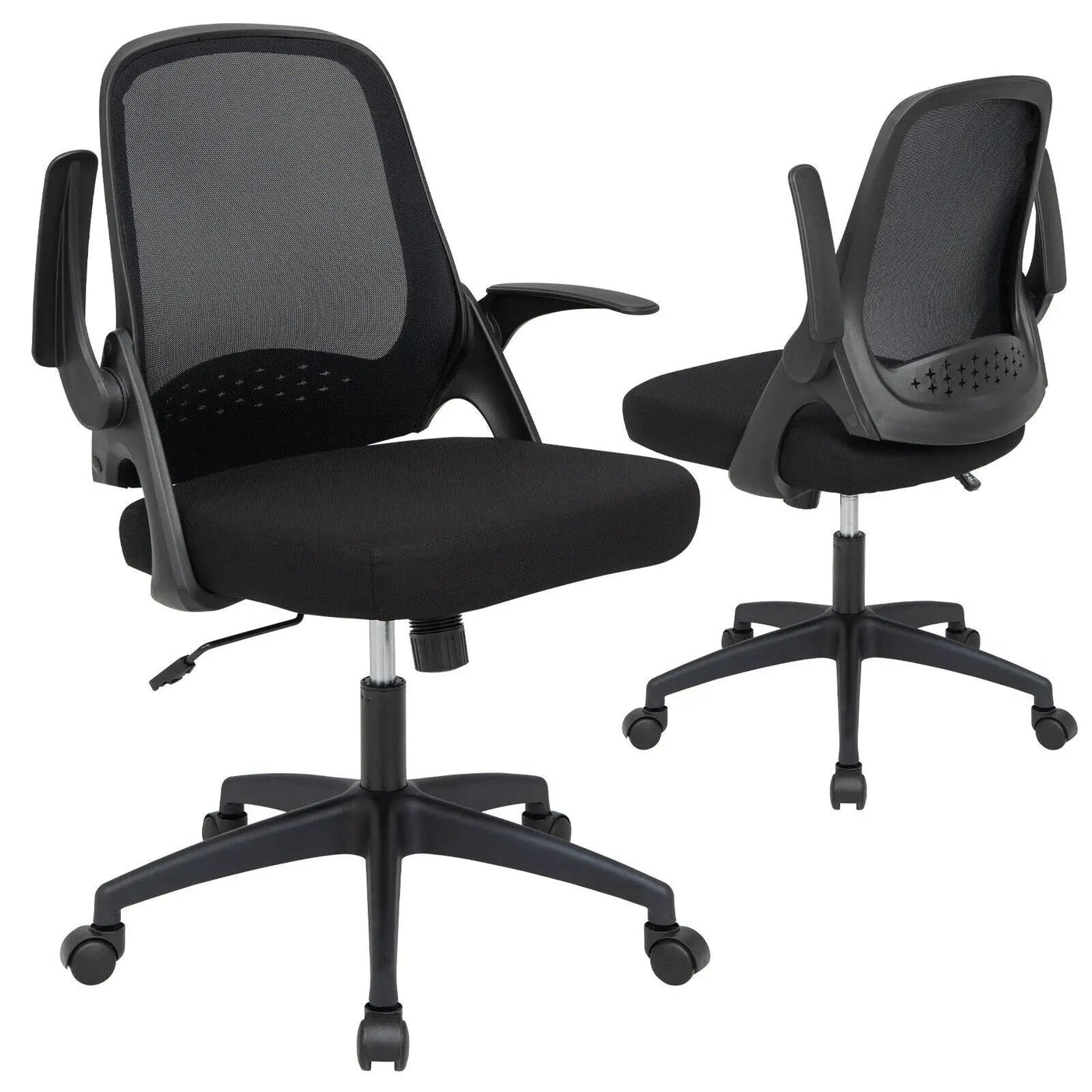 Adjustable Mesh Office Chair Rolling Computer Desk Chair with Flip-up Armrest by DirectDeals