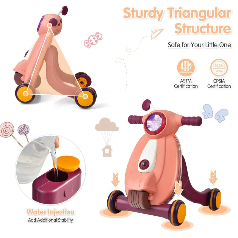 2-in-1 Baby Sit to Stand Learning Walker with Lights and Sounds by DirectDeals