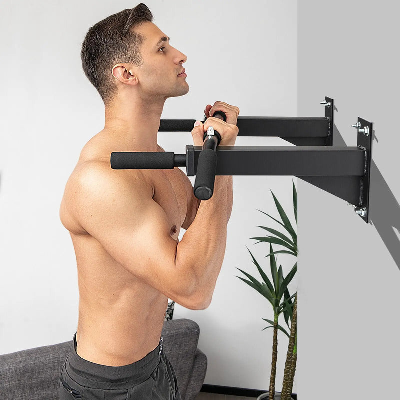 Wall Mounted Multi-Grip Pull Up Bar with Foam Handgrips by DirectDeals