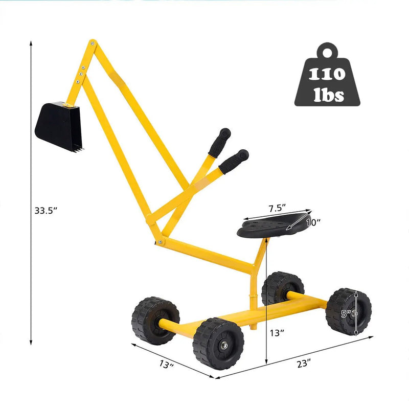 Heavy Duty Steel Frame Kid Ride-on Sand Digger by DirectDeals