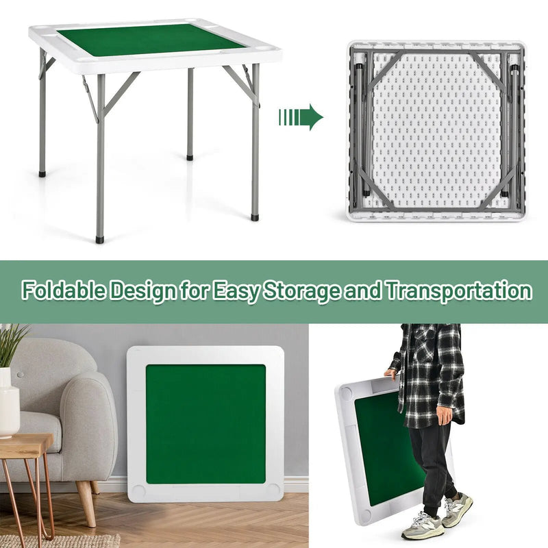 4-Player Mahjong Game Table with Iron Frame by DirectDeals